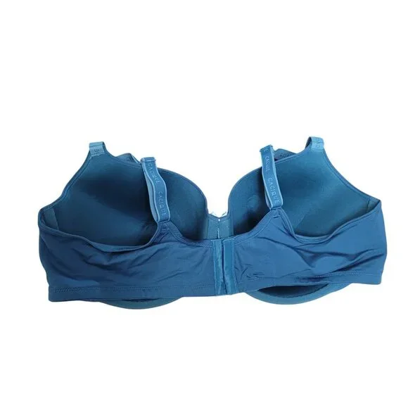 Cacique Size 46DD So Light Lightly Lined T-Shirt Bra Poseidon Teal Blue Wired - Picture 4 of 15